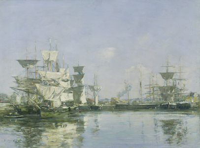The Basin at Deauville, c.1880-85 (oil on canvas)