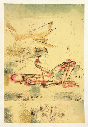 Lightning Stroke, 1920 (no 17) (oil transfer & w/c on paper on cardboard)