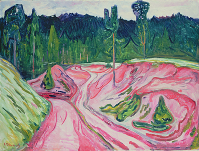 Forest in Thuringia, c.1904 (oil on canvas)
