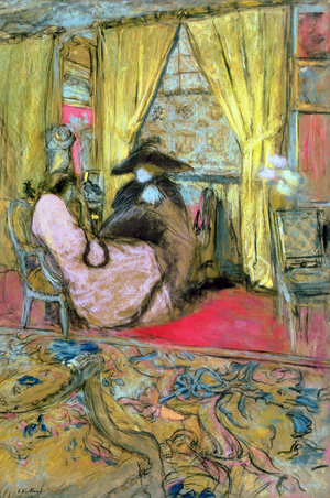 The Visit, c.1910 (pastel on paper)