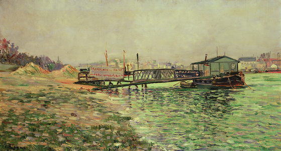 The Seine at Quai St. Bernard, c.1886 (oil on canvas)