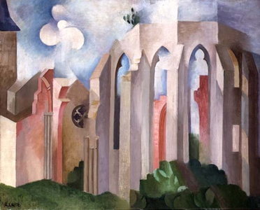 Study of a Cathedral (oil & pencil on canvas)