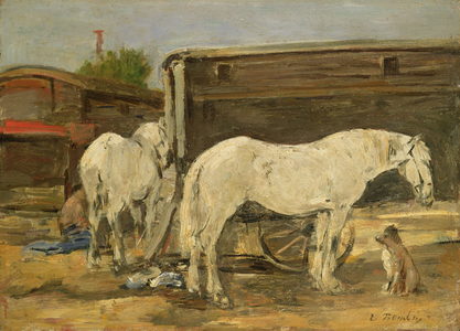Gypsy Horses, c.1885-90 (oil on canvas)