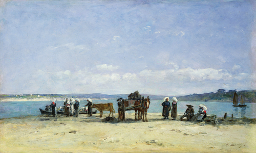 The Breton Fishermen's Wives, 1870-73 (oil on panel)