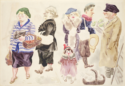 Street Scene, c.1928 (w/c & ink on paper)