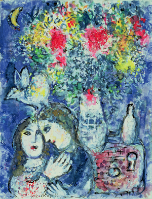 Flowers Lovers, 1978 (tempera on cardboard)