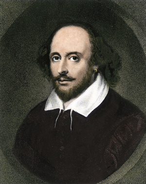 Literature: Portrait of William Shakespeare (1564-1616).