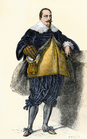 Portrait of Gustave II Adolf (Gustav II Adolf), known as the Great or the Northern Lion, King of Sweden (1594-1632).
