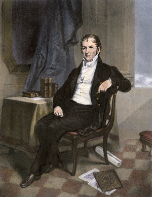 Portrait of Eli Whitney (1765-1825) American mechanic and industrial.