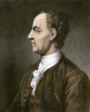Portrait of Leon (Leonhard) Euler (1707 - 1783), Swiss mathematician.