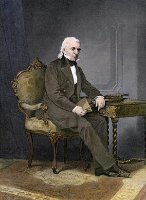 Portrait of American President James Knox Polk (1795-1849).