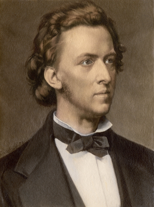 Portrait of Frederic Chopin (1810-1849), Polish composer.
