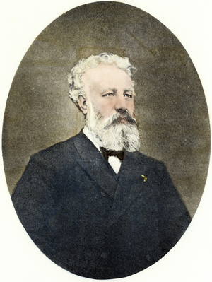 Literature: Portrait of Jules Verne (1828-1905), French writer.