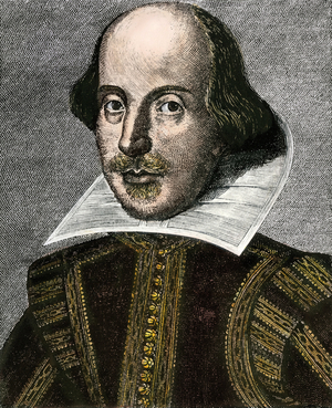 Literature: Portrait of William Shakespeare (1564-1616).