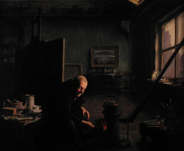 The Bailiff Man (oil on canvas)