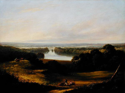 View from Froster Hill, Gloucestershire, England (oil on canvas)