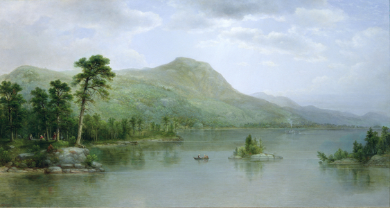 Black Mountain from the Harbor Islands, Lake George, New York, 1875 (oil on canvas)