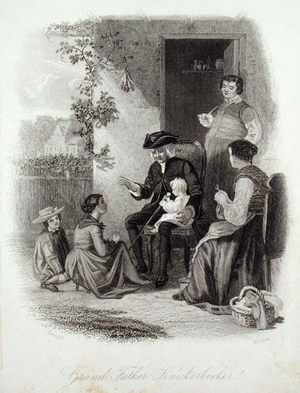 Grand Father Knickerbocker, engraved by Eringer and McRae (engraving)