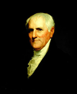 Portrait of Egbert Benson after a painting by Gilbert Stuart (1755-1828), c.1820 (oil on canvas)