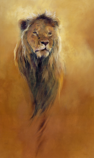 King Leo, 2000 (acrylic and pencil crayon on canvas)