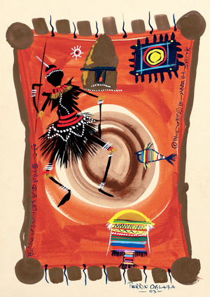 The Black Dance 2, 2003 (w/c & ink on paper)