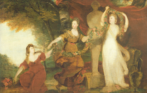 Study for the three daughters of Sir William Montgomery, c.1773 (oil on canvas)