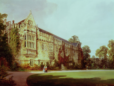 St. John's College, Oxford (oil on panel)
