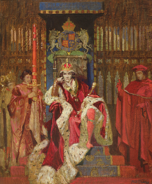 Sir John Martin-Harvey (1863-1944) as Richard III, c.1910 (oil on canvas)