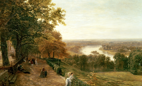 Richmond Hill, London, 1875 (oil on canvas)
