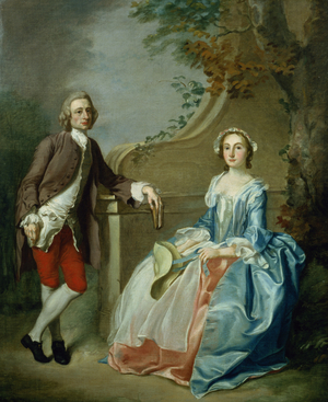 Portrait of a Gentleman and his Wife (oil on canvas)