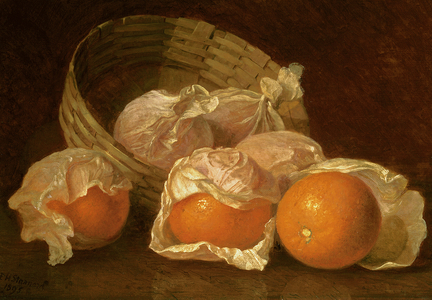 A Basket of Oranges, 1895 (oil on canvas)