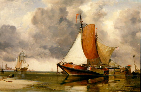 Dutch Barge, 1854 (oil on canvas)