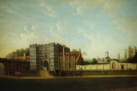 View of the Gate House, St. Osyth's Priory (oil on panel)