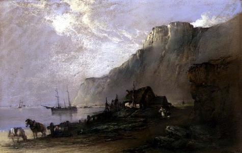 Coastal Scene (pastel on paper)