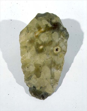 Flint Handaxe, found at Bakers Farm, Lower Palaeolithic, Upper Pleistocene Period (photo)