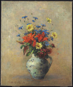 Vase of Flowers, c.1915 (oil on canvas)