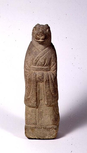 H3823 Tomb Statue with Hare's Head, Chinese, 7th-8th century AD