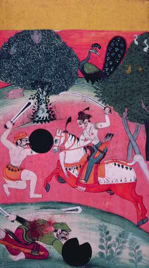 'The Nata Raga', Bundi, Rajasthan, Rajput School, 1750, (musicological text)