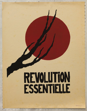 France - Poster May 1968 - Poster, France, May 68: Revolution Essentiale - poster edited by the Faculty of Sciences. Size 65x50cm