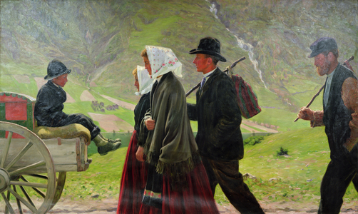 Emigrants, 1900 (oil on canvas)
