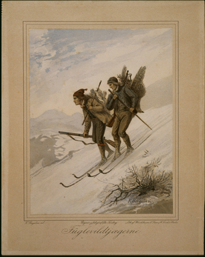 Wild Bird Hunters (w/c on paper)