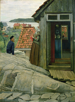 From the coast, 1881 (oil on canvas)