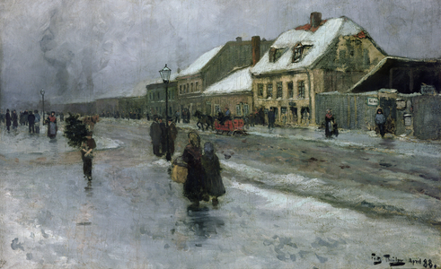 From Gronland (Kristiania/ Oslo), 1888 (oil on panel)