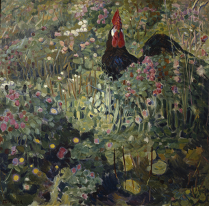 The rooster (oil on canvas)