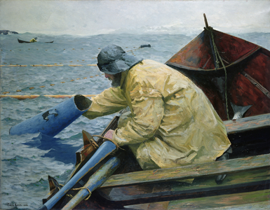 Out by the Salmon Seine, 1892 (oil on canvas)