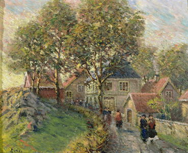 Autumn in Drobak (oil on canvas)