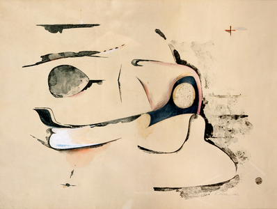 Homage to Chrysler Corp, 1957 (litho & collage on paper)