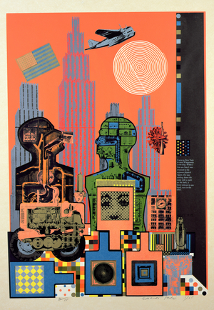 Wittgenstein in New York, 1965 (screenprint)