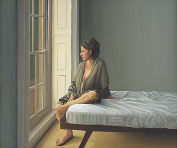 Simona Pregnant Seated, 2007 (oil on canvas)