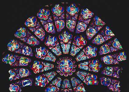 West rose window (stained glass)